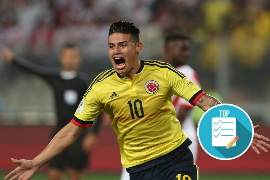 La FIFA decidió hacerlo un importante homenaje a James Rodríguez como máximo goleador del Mundial de Brasil 2014