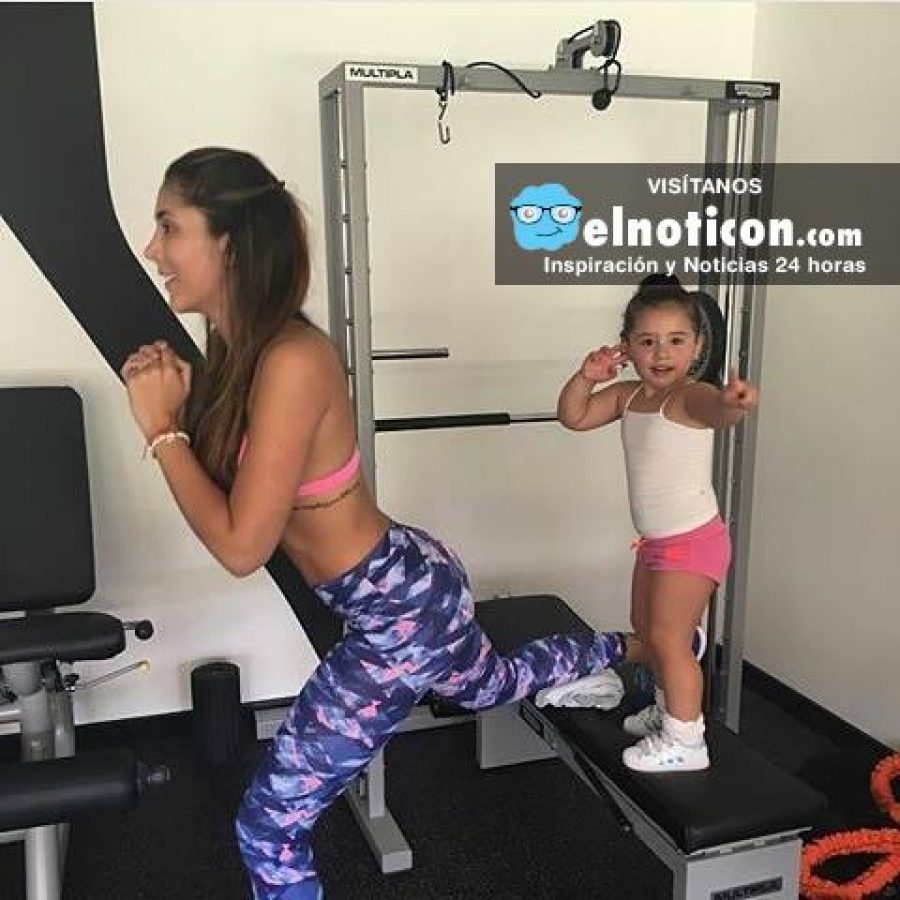 Daniela Ospina demuestra que las mamás pueden sacar tiempo para ejercitarse