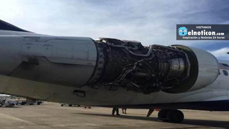 Avión aterriza de emergencia tras perder una pieza del motor en pleno vuelo