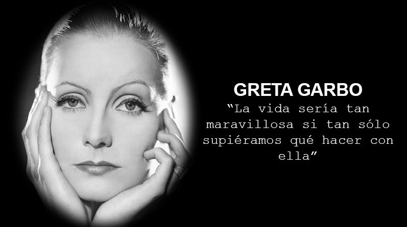 Resultado de imagen de frases de Greta Garbo