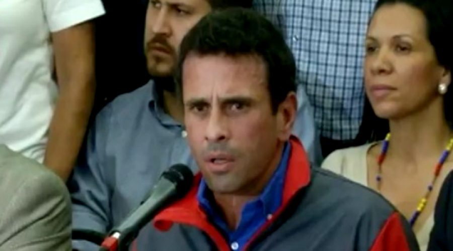 Gobierno de Venezuela inhabilita a Henrique Capriles por 15 años