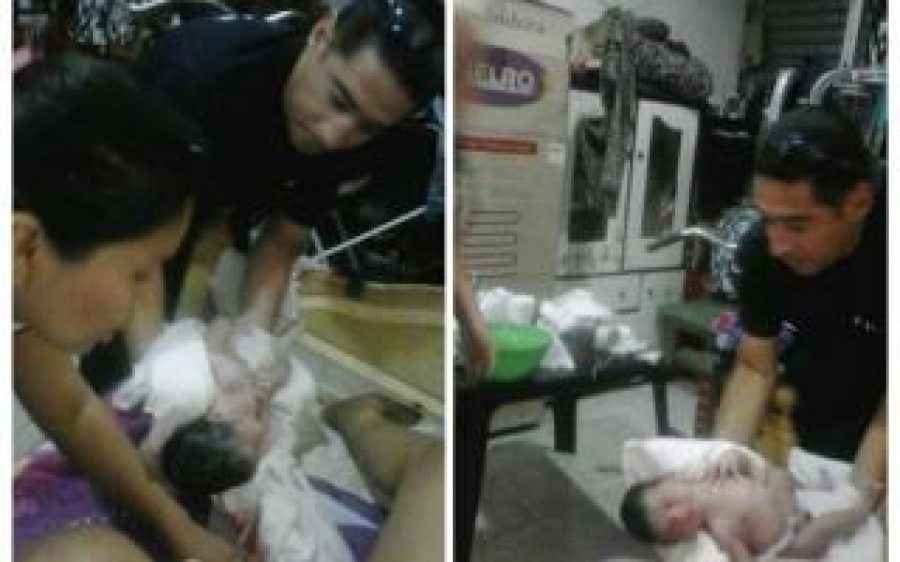 Policías ayudaron a tres mamás a dar a luz a sus bebés