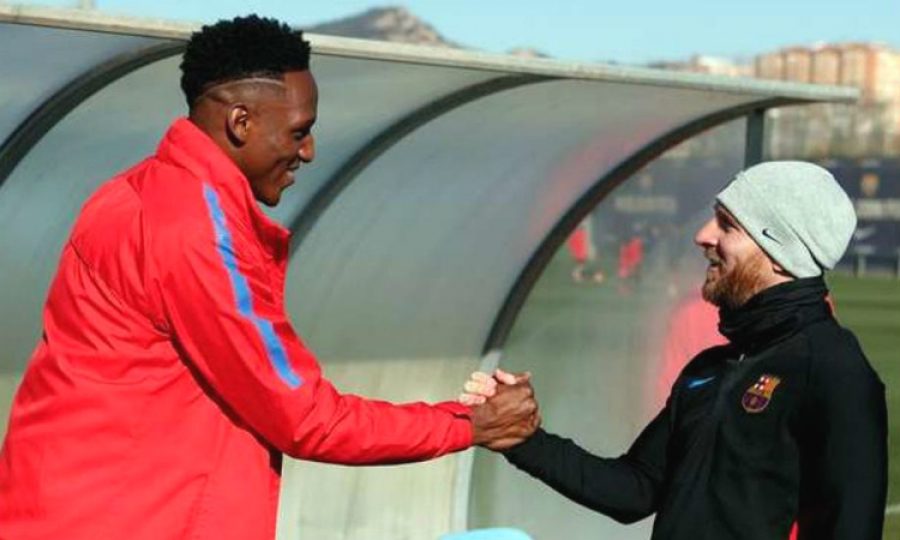 Así fue el recibimiento de Messi a Yerry Mina. ¡Emocionante!