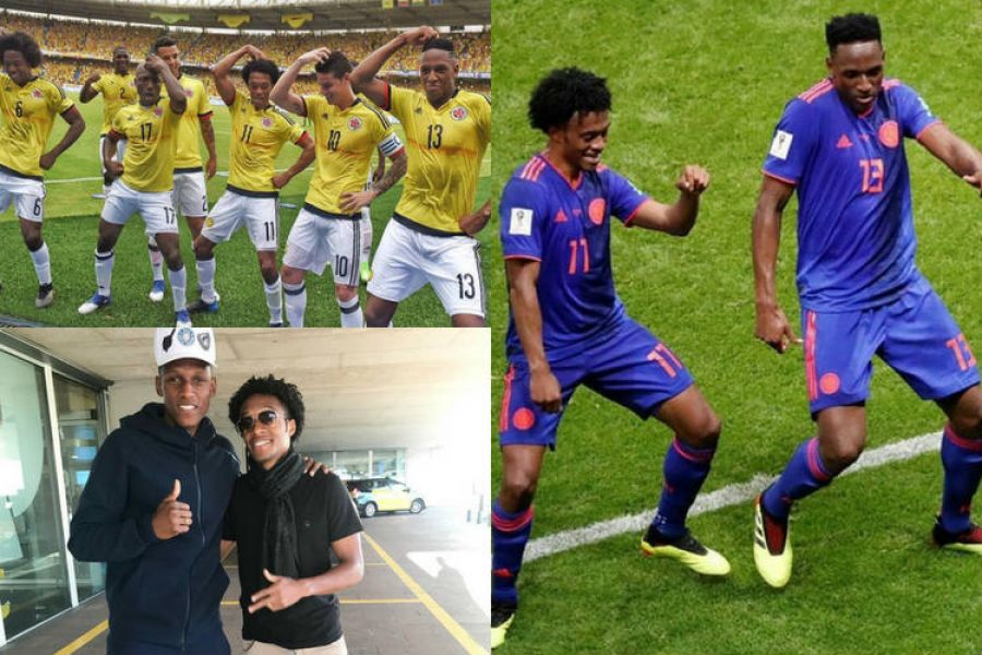 Cuadrado y Mina son mucho más que compañeros de equipo. ¡Una gran amistad!