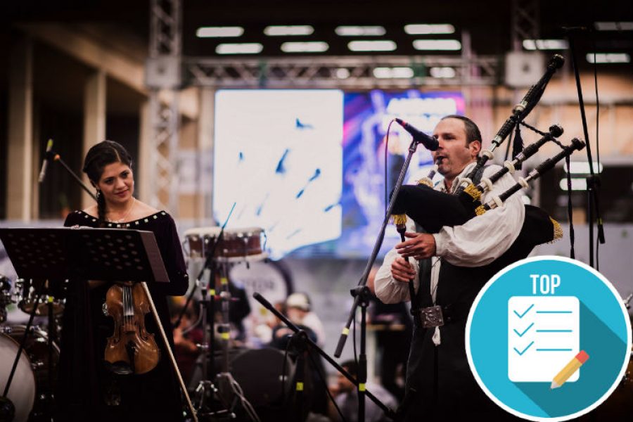 Vive el sonido legendario de la gaita escocesa en Bogotá