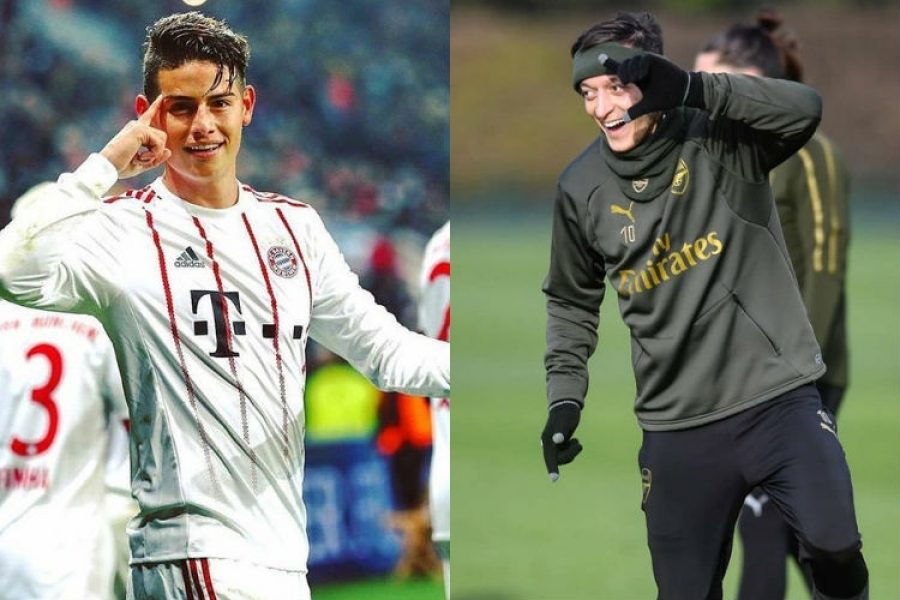 Por esta razón un diario británico comparó a James con el jugador alemán, Mesut Özil