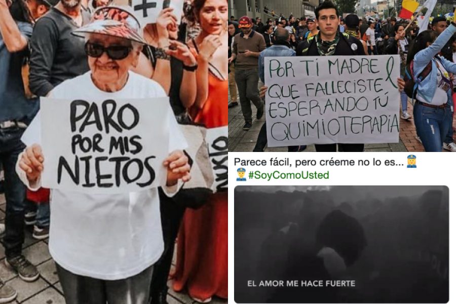 Mensajes conmovedores y llamados a la paz, un reflejo de humanidad en el paro nacional