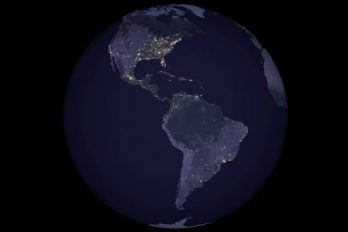 Impresionantes imágenes de la NASA muestran la Tierra de noche