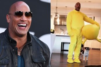 Dwayne Johnson, ‘La Roca’, se disfraza de Pikachu para su hija