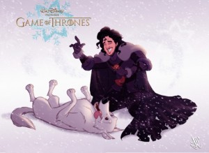 Jon Snow y Ghost