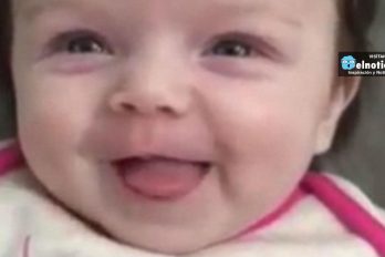 Esta niña de 10 semanas sorprendió a su familia al decir “Hola”