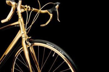 Conoce la bicicleta hecha en oro ¡Todo un lujo!