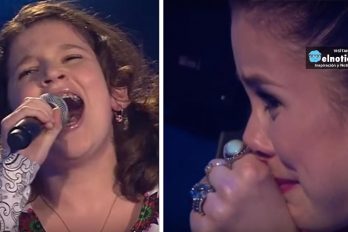 Una juez de “The Voice” no pudo contener el llanto ante el canto de esta niña