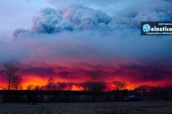 Miles huyen del incendio forestal que está devorando el bosque en el centro de Canadá