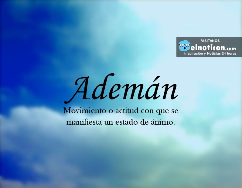 Definición de Ademán - ElNoti.com