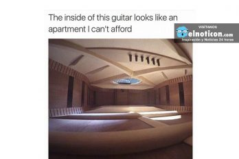 The inside of this guitar looks like an apartment…