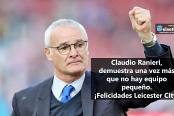Claudio Ranieri, protagonista de la victoria del Leicester City