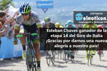 Esteban Chaves ganador de la etapa 14 del Giro de Italia ¡Que felicidad, que viva Colombia!