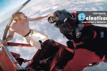 Deportista extremo salta desde un globo aerostático sin paracaídas ¿Lo harías?