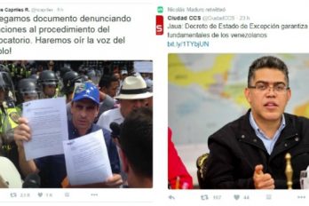 Las dos caras de la moneda en Venezuela por el Estado de Excepción y Económico