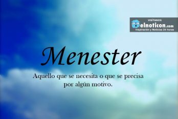 Definición de Menester