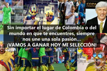 Amor, corazón y alegría para apoyar hoy a nuestra Selección Colombia