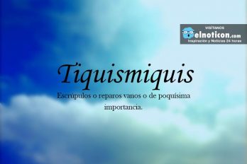 Definición de Tiquismiquis