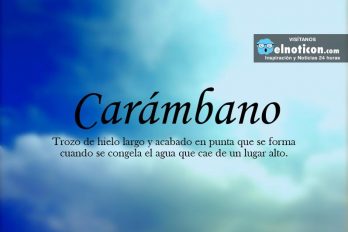 Definición de Carámbano