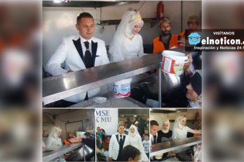 Una pareja de Turquía decidió compartir su banquete de bodas con 4 mil refugiados