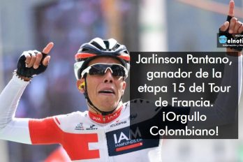 Jarlinson Pantano, ganador de la etapa 15 del Tour de Francia