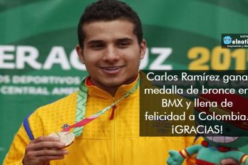 ¡GRACIAS POR ESTA ALEGRÍA! Carlos Ramírez gana medalla de bronce en BMX