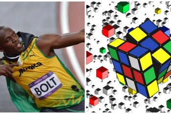Este hombre arma un cubo Rubik antes que Usain Bolt termine los 100 metros ¡Que agilidad!