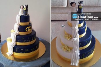 12 novios que crearon una mezcla maravillosa en su pastel de bodas
