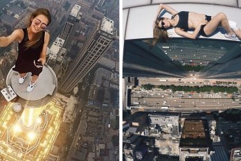 Esta chica rusa tiene una obsesión: tomarse las selfies más riesgosas del mundo. Literal