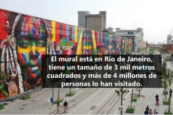 El mural más grande del mundo que entró en los récords Guinness