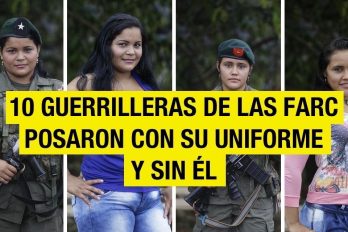 10 guerrilleras de las FARC posaron con su uniforme y sin él: así se verían si se aprueba la paz