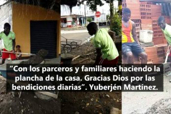 El medallista olímpico Yuberjén Martínez empezó a construir su propia casa