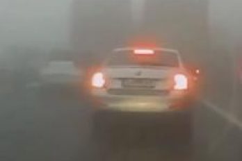 Niebla, un enorme peligro que produce múltiples choques