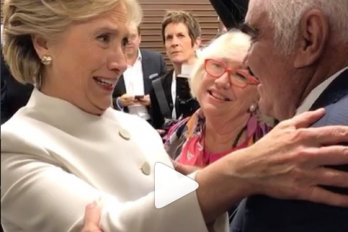 Así fue el esperado encuentro entre Hillary Clinton y Vicente Fernández