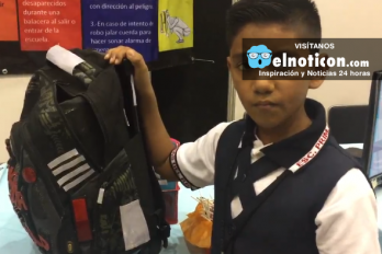 Niño de 11 años crea mochila para protegerse de las balaceras