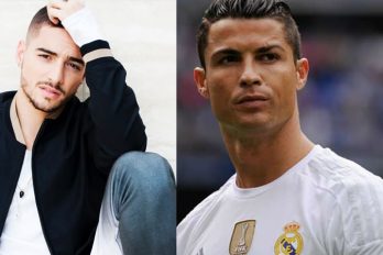 Maluma pone a entrenar a Cristiano Ronaldo, ¡gran ejercicio!