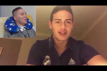¡Qué gesto tan bello! James Rodríguez envió un animador mensaje a su ‘tocayo’, un joven patrullero que quedó cuadripléjico en un partido de fútbol. ¡Los dos son unos campeones!