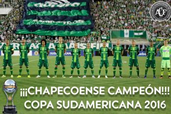 Conmebol declara a Chapecoense campeón oficial de la Suramericana 2016