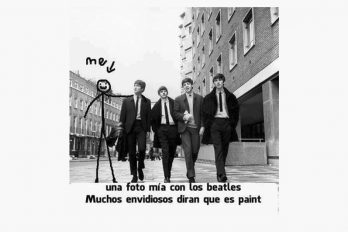 Una foto mía con los Beatles…