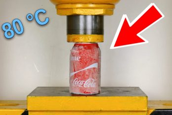 ¿Cuánto peso soporta una Coca Cola congelada? Averígualo en ‘El show de la aplastadora’. ¡Vaya experimento!
