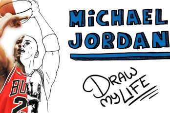 Mira la vida de Michael Jordan en dibujos animados, ¡gran historia!