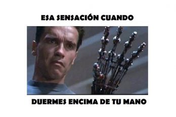 Esa sensación cuando duermes encima de tu mano