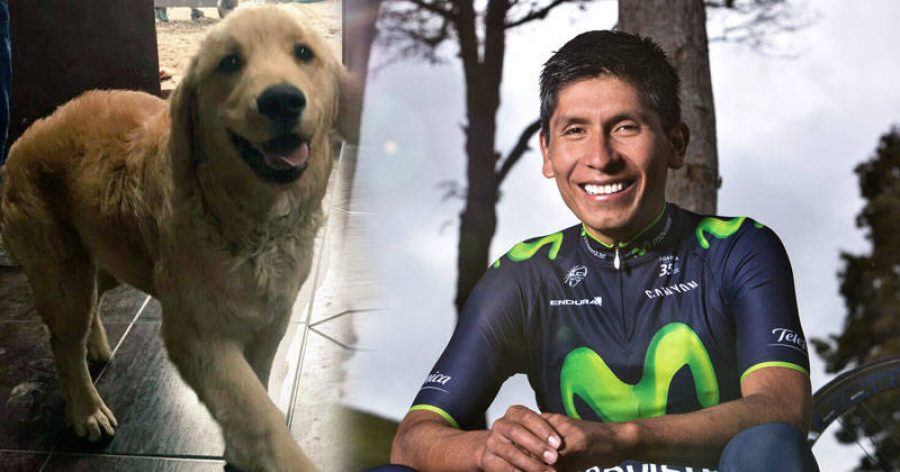 Nairo agradece la felicidad de tener a su mascota, ¡que gran corazón!