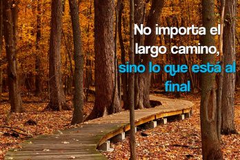 No importa el largo camino