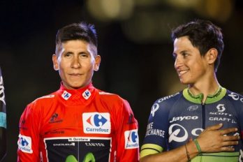 La foto de los ciclistas colombianos que enamoró a todo el país, ¡amistad y mucha fuerza!